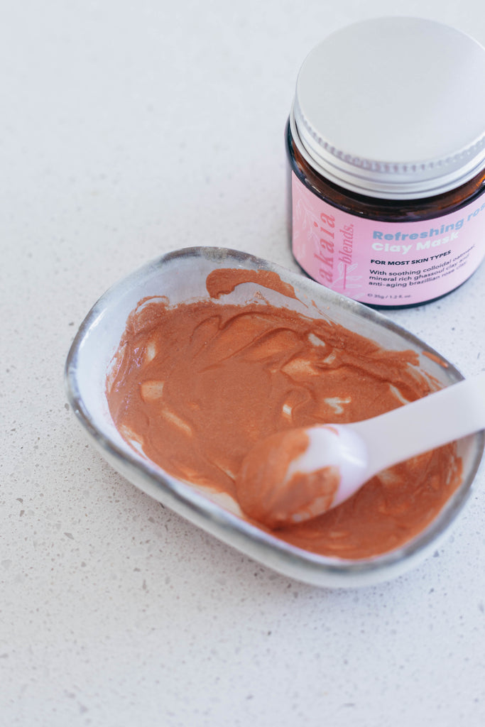 NEW - Refreshing Rose Clay Mask - Akaia Blends
