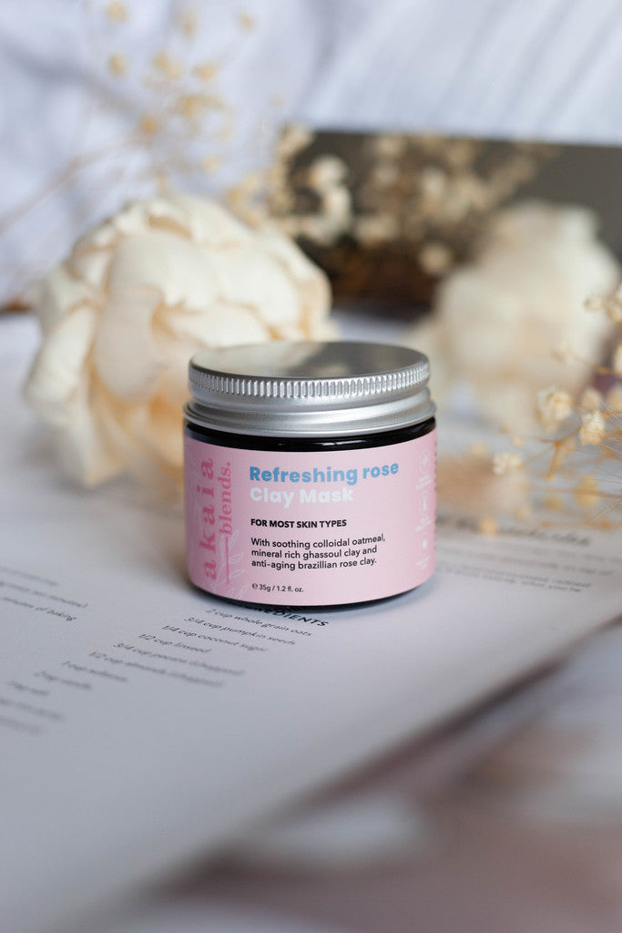 Refreshing Rose Clay Mask - Free Gift - Akaia Blends
