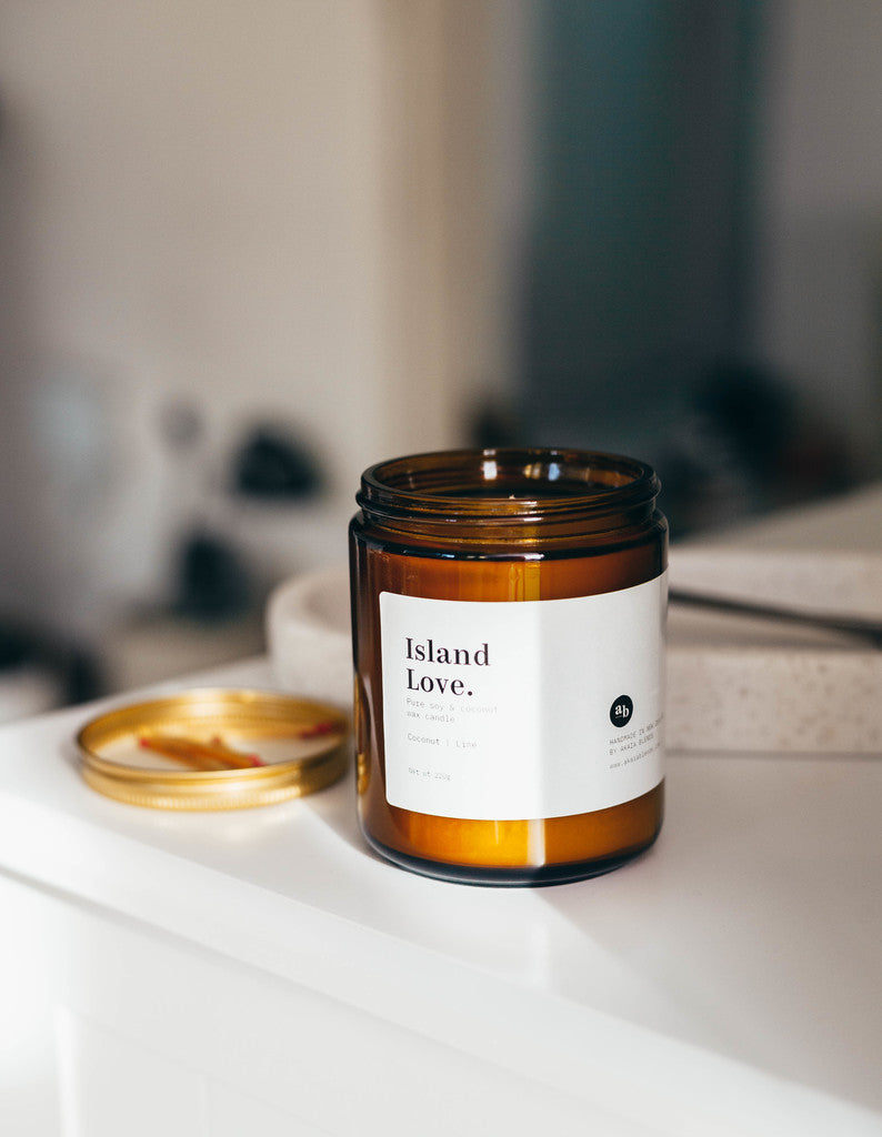 Soy Candle | Island Love | Coconut + Lime - Akaia Blends
